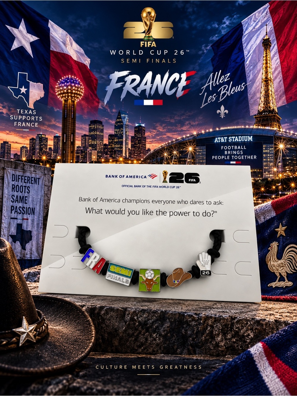 RARE FIFA World Cup France 2026 Bracelet